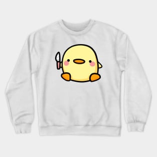 Duck with a knife Crewneck Sweatshirt